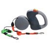 One Hand Control Double Dog Leash Retractable Quick Release  One Hand Control Double Dog Leash Retractable Quick Release